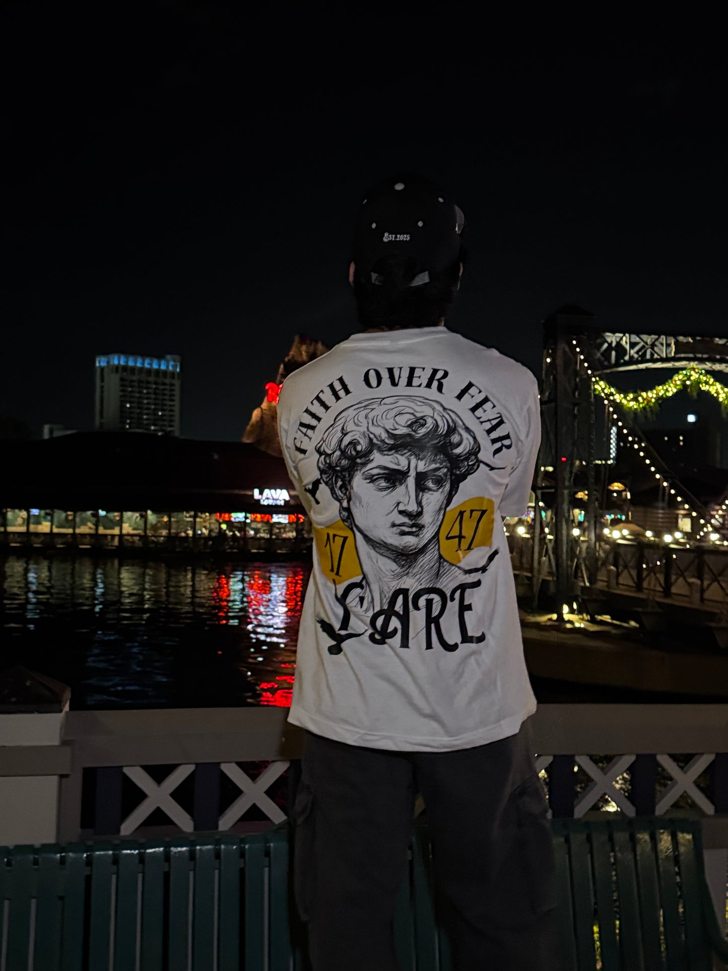 Urban Style White Y'ARE Oversize T-Shirt