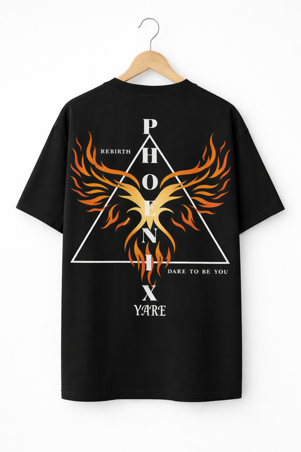 Urban Style Black Y'ARE Oversize T-Shirt