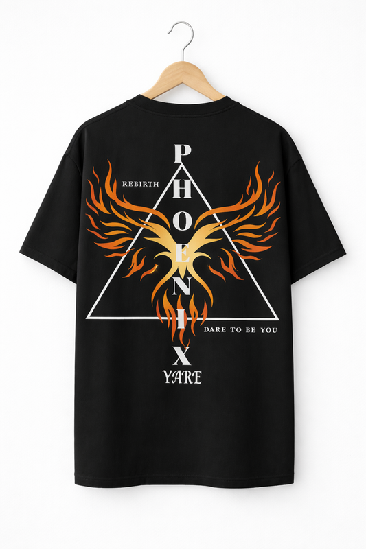 Urban Style Black Y'ARE Oversize T-Shirt