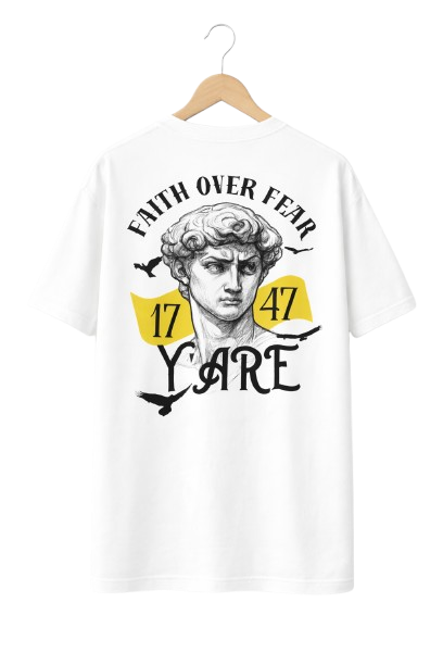Urban Style White Y'ARE Oversize T-Shirt