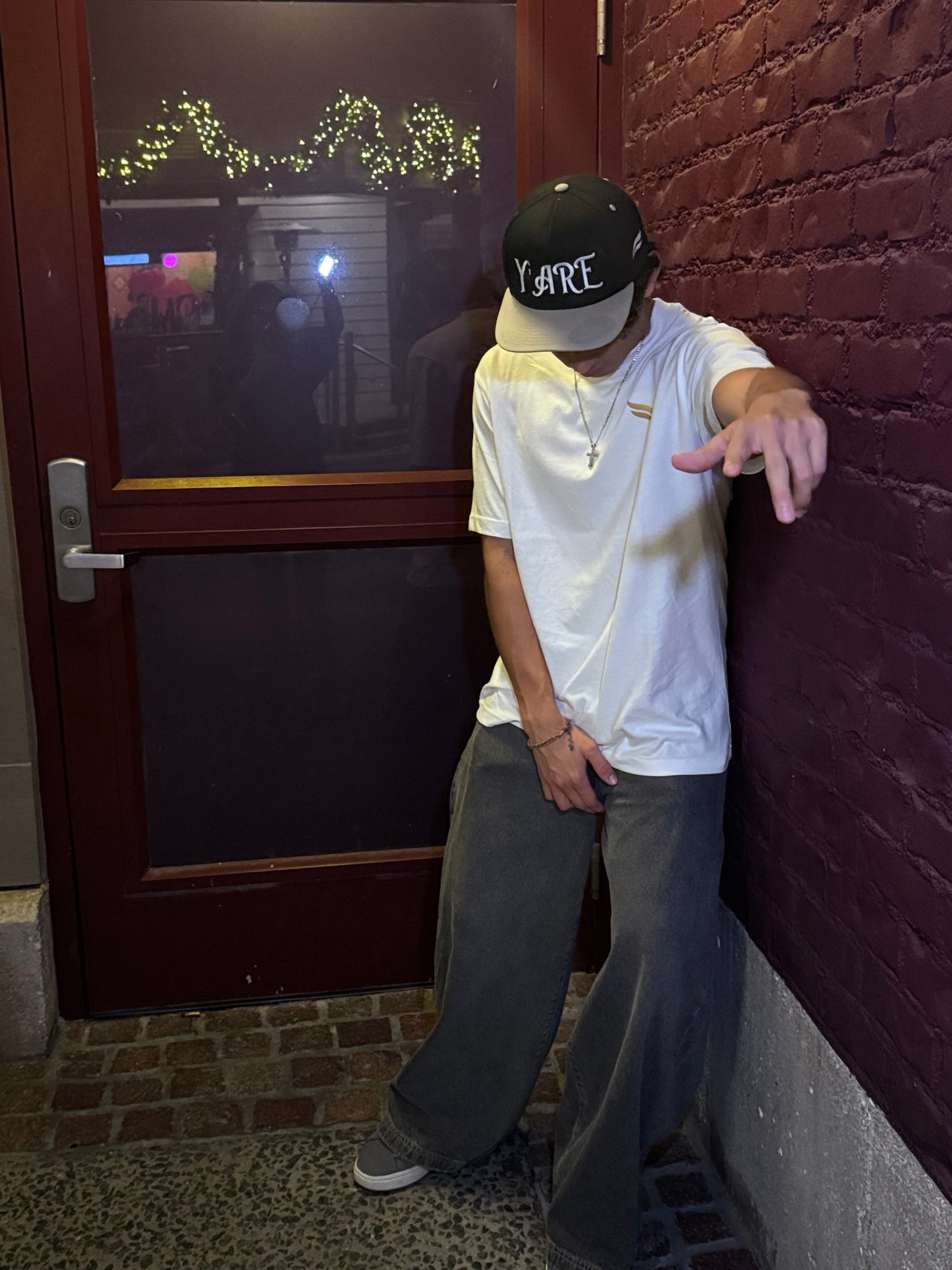 Urban Style White Y'ARE Oversize T-Shirt