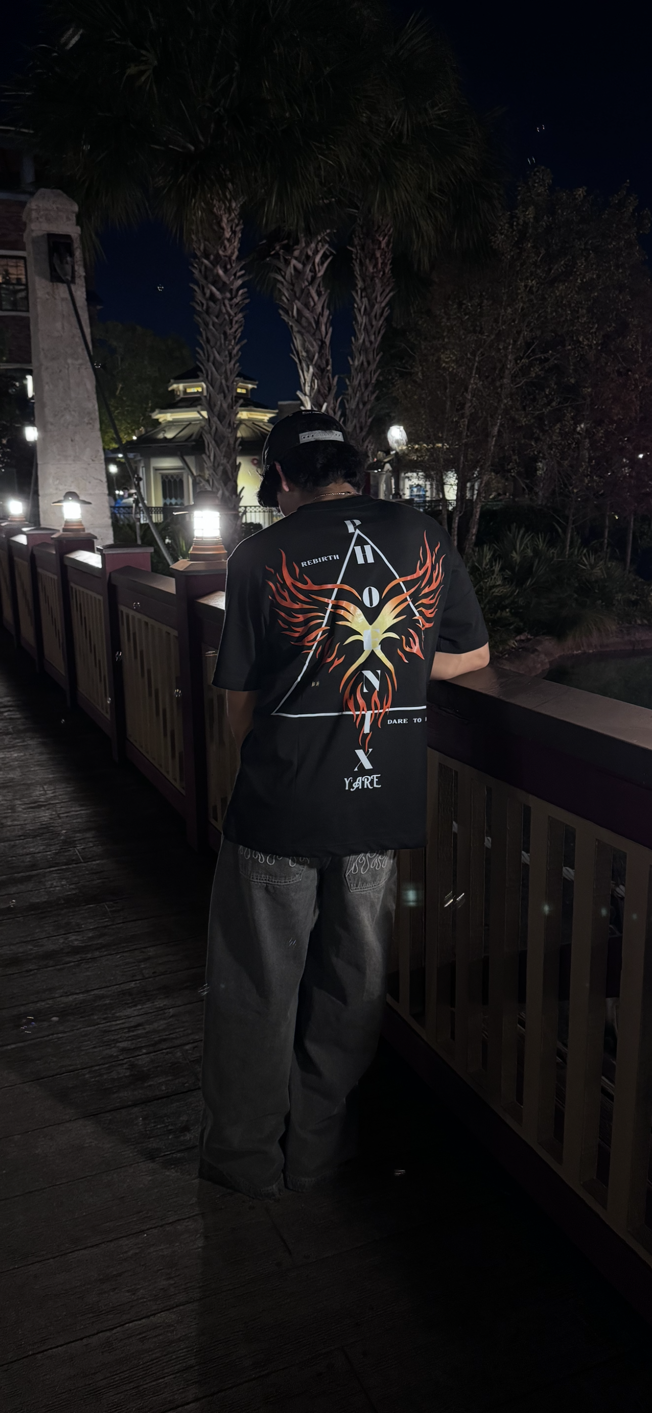 Urban Style Black Y'ARE Oversize T-Shirt